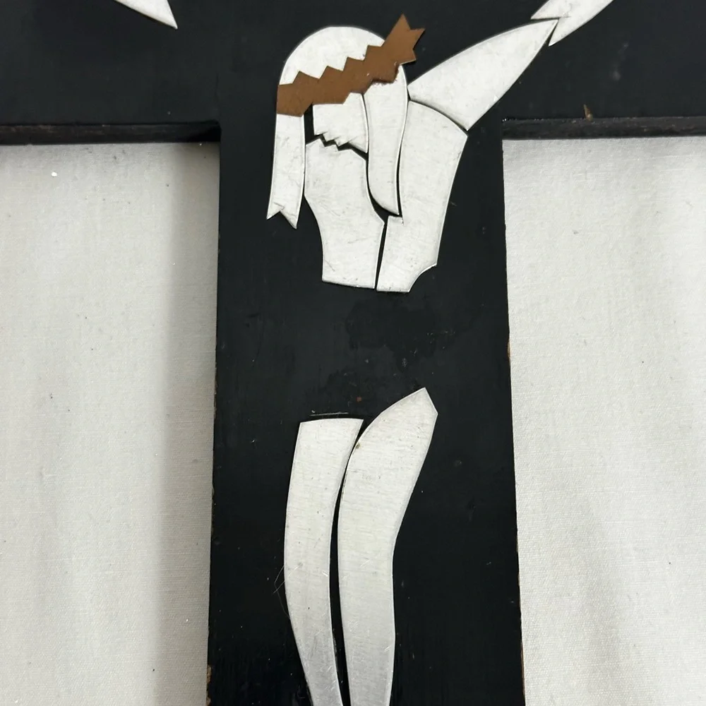 Hand crafted Wooden Cross Aluminum Crucifix,Religious